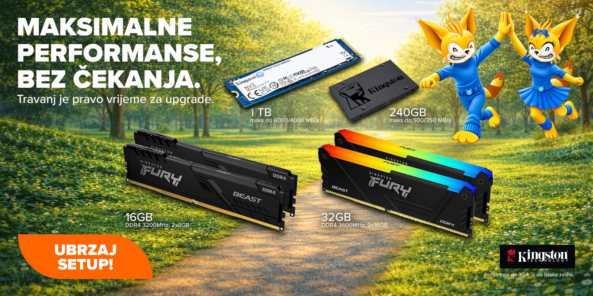 Kingston memorije na akciji 